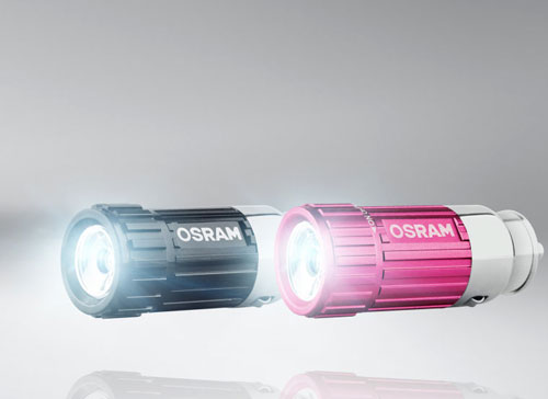 Компактный розовый фонарик Osram
