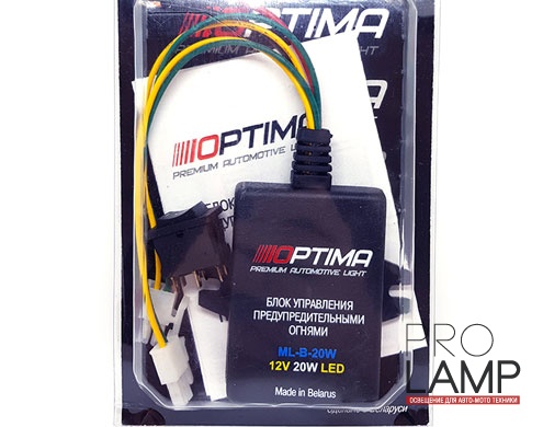Блок управления предупредительными огнями Optima ML-B-30W: Optima ML B 30W 2