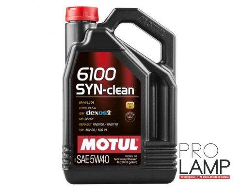 MOTUL 6100 Syn-clean 5W-40 - 4 л.