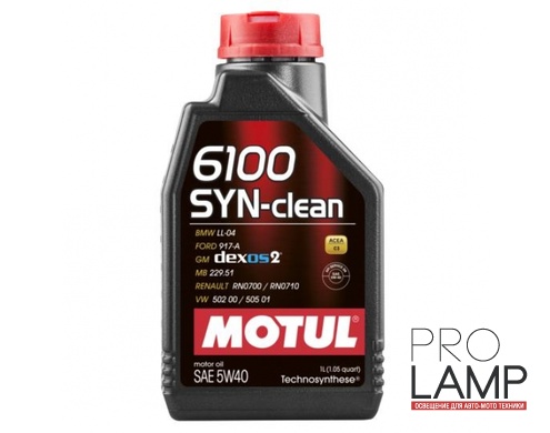 MOTUL 6100 Syn-clean 5W-40 - 1 л.