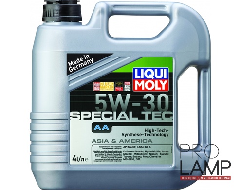 LIQUI MOLY Special Tec AA 5W-30 — НС-синтетическое моторное масло 4 л.