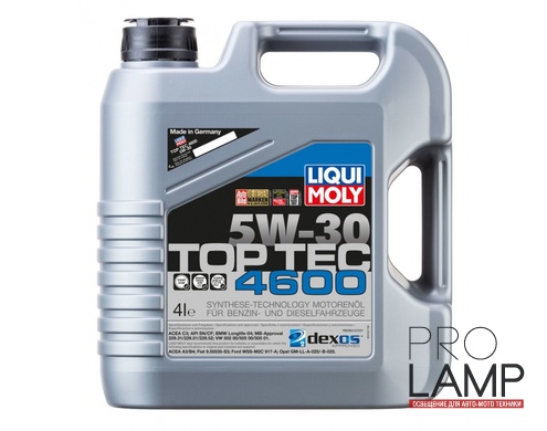 LIQUI MOLY Top Tec 4600 5W-30 — НС-синтетическое моторное масло 4 л.