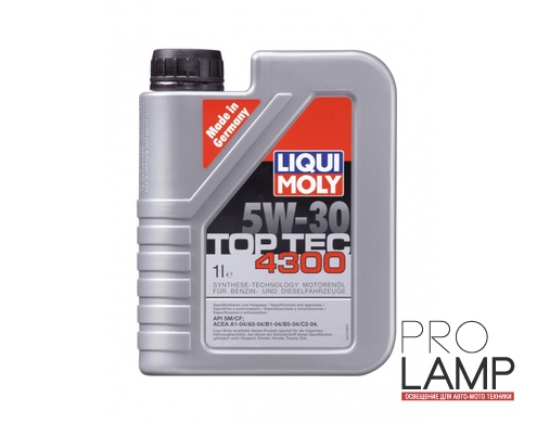 LIQUI MOLY Top Tec 4300 5W-30 — НС-синтетическое моторное масло 1 л.