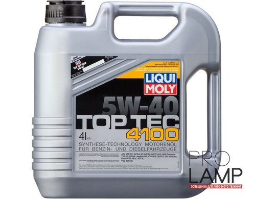 LIQUI MOLY Top Tec 4100 5W-40 — НС-синтетическое моторное масло 4 л.