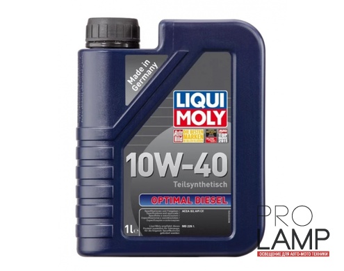 LIQUI MOLY Optimal Diesel 10W-40 — Полусинтетическое моторное масло 1 л.