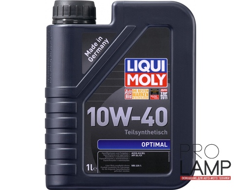 LIQUI MOLY Optimal 10W-40 — Полусинтетическое моторное масло 1 л.