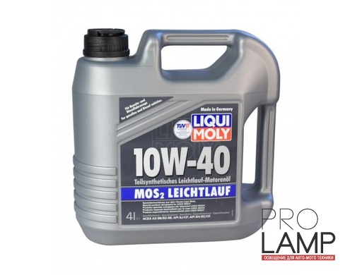 LIQUI MOLY MoS2 Leichtlauf 10W-40 — Полусинтетическое моторное масло 4 л.