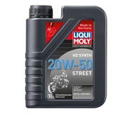 LIQUI MOLY Синтетическое моторное масло для 4-тактных мотоциклов Motorbike HD Synth Street 20W-50, 1л
