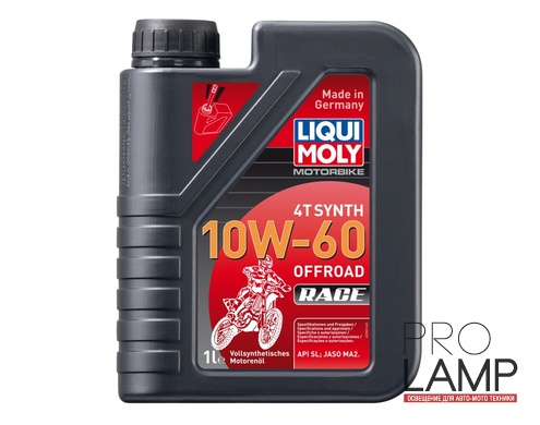 LIQUI MOLY Motorbike 4T Synth Offroad Race 10W-60 — Синтетическое моторное масло для 4-тактных мотоциклов 1 л.