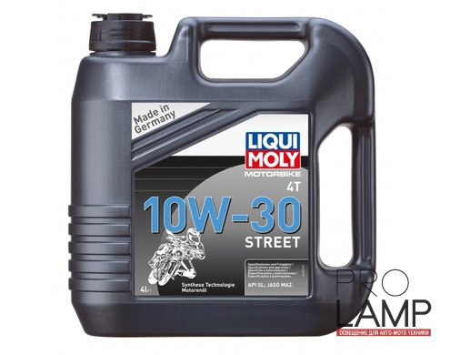 LIQUI MOLY Motorbike 4T 10W-30 Street — НС-синтетическое моторное масло для 4-тактных мотоциклов 4 л.