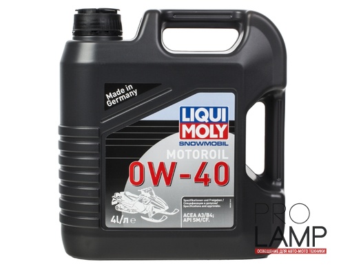 LIQUI MOLY Snowmobil Motoroil 0W-40 — Синтетическое моторное масло для снегоходов 4 л.