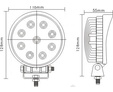 Светодиодная фара PRL-706-27 — 10627 1