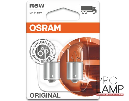 Галогеновые лампы Osram Original Line 24V, R5W - 5627-02B