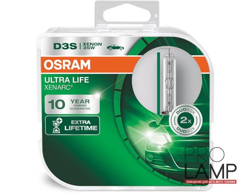 Штатные ксеноновые лампы D3S. Osram Xenarc Ultra Life - 66340ULT-HCB