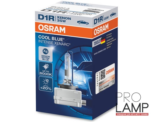 Штатные ксеноновые лампы D1R. Osram Cool Blue Intense (+20%) - 66150CBI