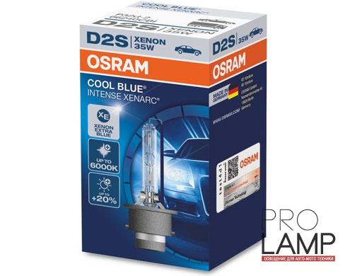 Штатные ксеноновые лампы D2S. Osram Cool Blue Intense (+20%) - 66240CBI