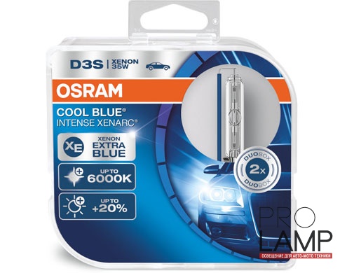 Штатные ксеноновые лампы D3S. Osram Cool Blue Intense (+20%) - 66340CBI-HCB